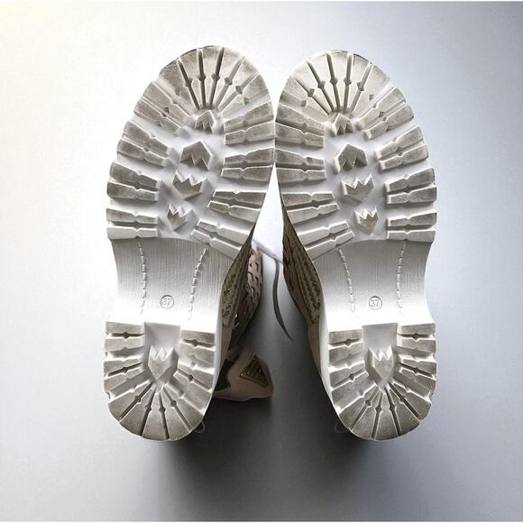 VALENTINA RANGONI Firenze Bree in Sand Shoes Sz 7.5 Rare Designer Boho Unique - Picture 11 of 16